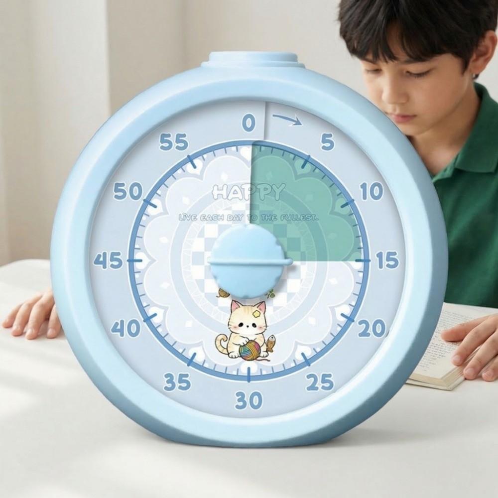 Silent Operation Visual Timer Portable Kitchen Timer Countdown Alarm Clock Study Tool