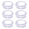6pcs Ramadans Kareem Napkin Rings for Dining Table Wedding Banquet Napkins Rings