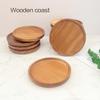 Round Acacia Wood Non-Slip Coaster Mat (13cm) for Tea, Coffee, or Desktop Protection