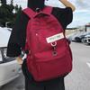 Schoolbags Elementary School Students Female College Students High School Students Junior High School Students Burgundy Backpack