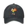 Pumuckl Boit de la Bière Style Unisexe Casquette de Baseball Dessin Animé Délavé Denim Casquettes Casquette Extérieur Vintage Toutes Saisons Cadeau Snapback