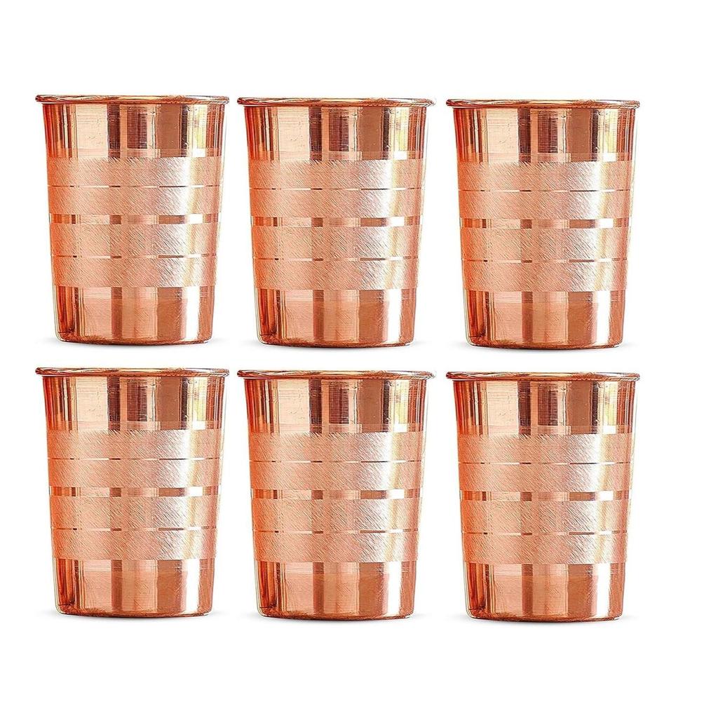 100% Pure Copper Tumbler 300ml | Ayurvedic Drinking Glass for Water | Handcrafted Copper Utensil for Daily Use