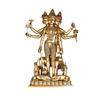 Ashtadhatu Made Shri Guru Dattatreaya Puja Idol, Antique Brass Puja Idol- 18 Cm