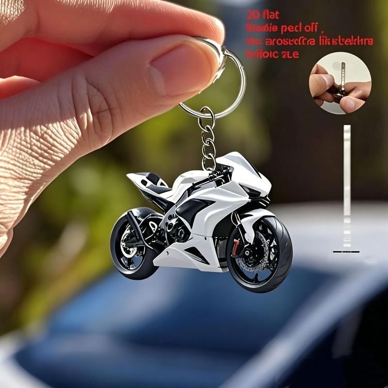 2D Flat Motorcycle Fishing Reel Drum Boots Keychain Lovely Bag Pendant Great Party Favor Gift for Close Friends