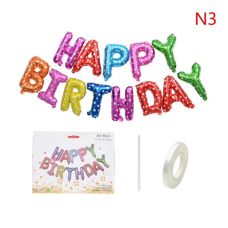 13pcs Alphabet Balloon 16 Inch Letter Foil Ballons Anniversary Birthday Party Decorations Wedding Decor