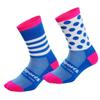 1 Pair Asymmetric Pattern Cycling Socks Breathable Bicycle Sock Middle Tube Sports Socks  Basketball
