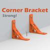 Corner Bracket Heavy Duty Wood Shelf L-shaped Triangle Corner Brace 90-Degree Angle Bracket DIY Furniture Repair Corner Connector