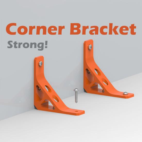 Corner Bracket Heavy Duty Wood Shelf L-shaped Triangle Corner Brace 90-Degree Angle Bracket DIY Furniture Repair Corner Connector