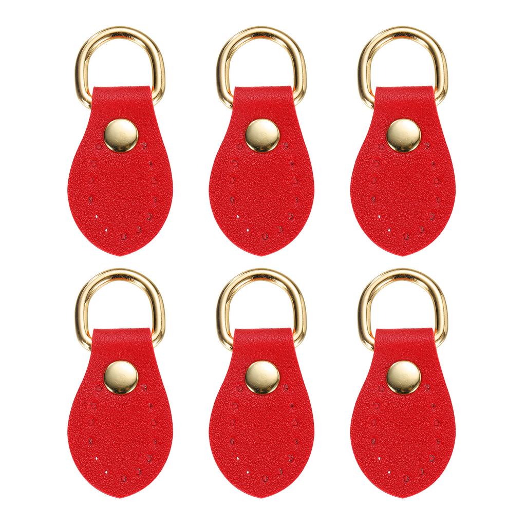 6pcs Purse Strap Mount Hook for Handbag, Sew on Leather Buckle Bag Side D-Ring Clips Replacement Clasp for DIY Shoulder Belt