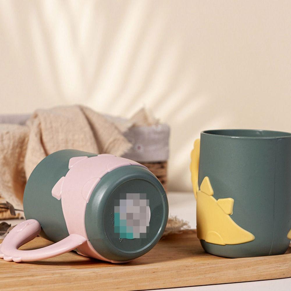 Multicolor Dinosaur Design Mouthwash Cup Plastic Water Cup Creative Gargle Cup  Kids