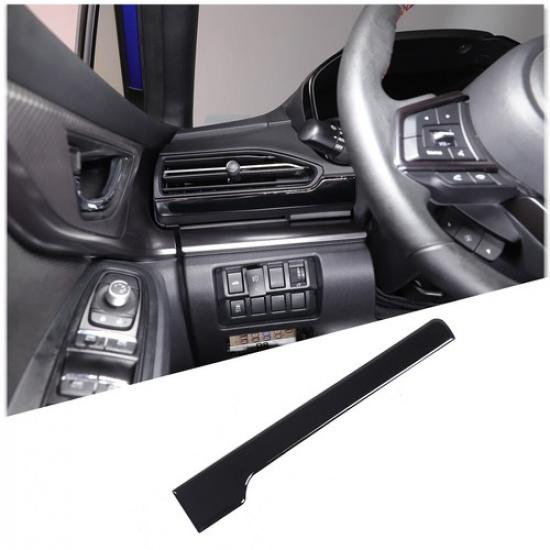 Glossy Piano Black Left Side Air Vent Lower Trim Sticker For Subaru WRX VB 22-24