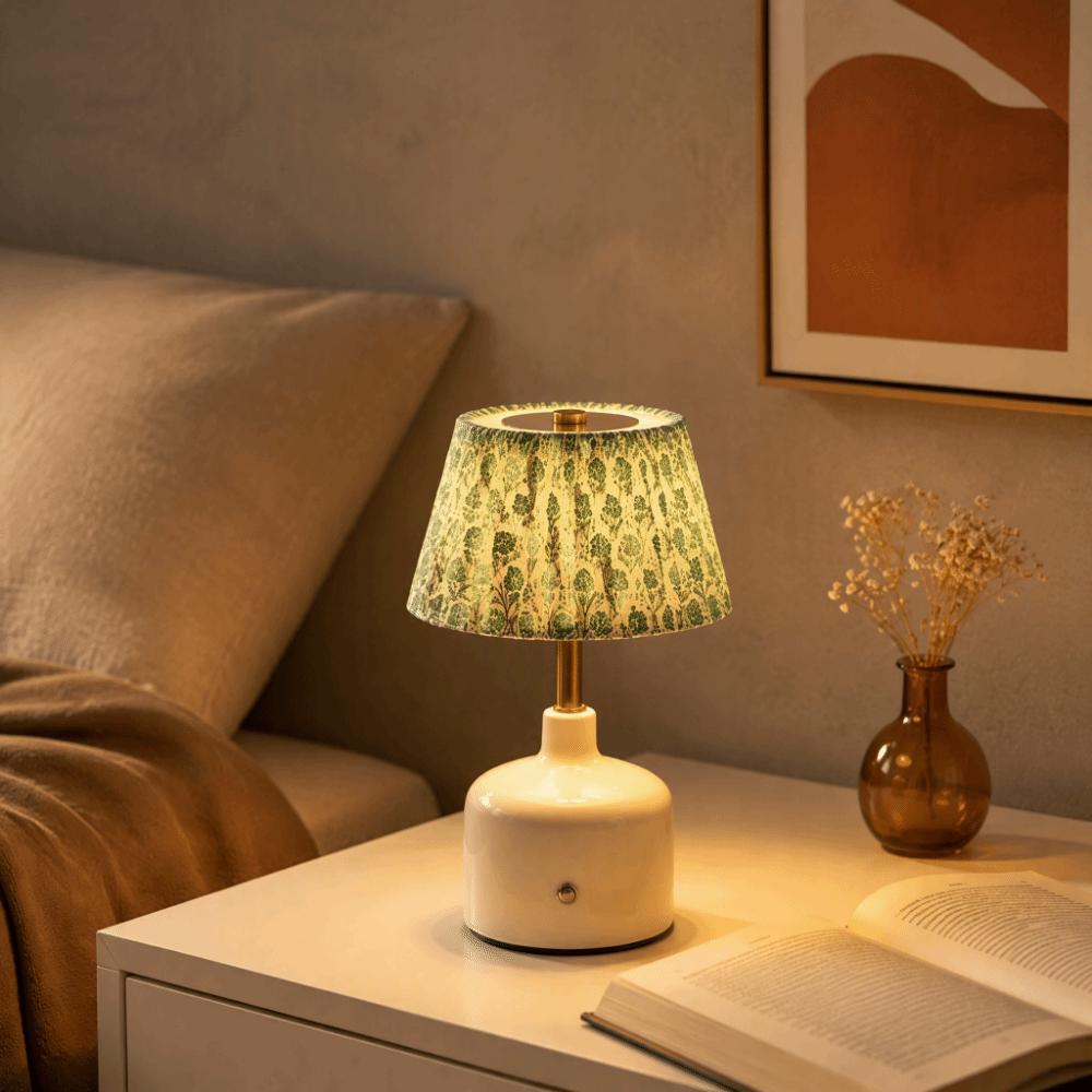 Ruffled Skirt Table Lamp Pleated Design Night Light Decorative Light Desk Lamp Bedroom