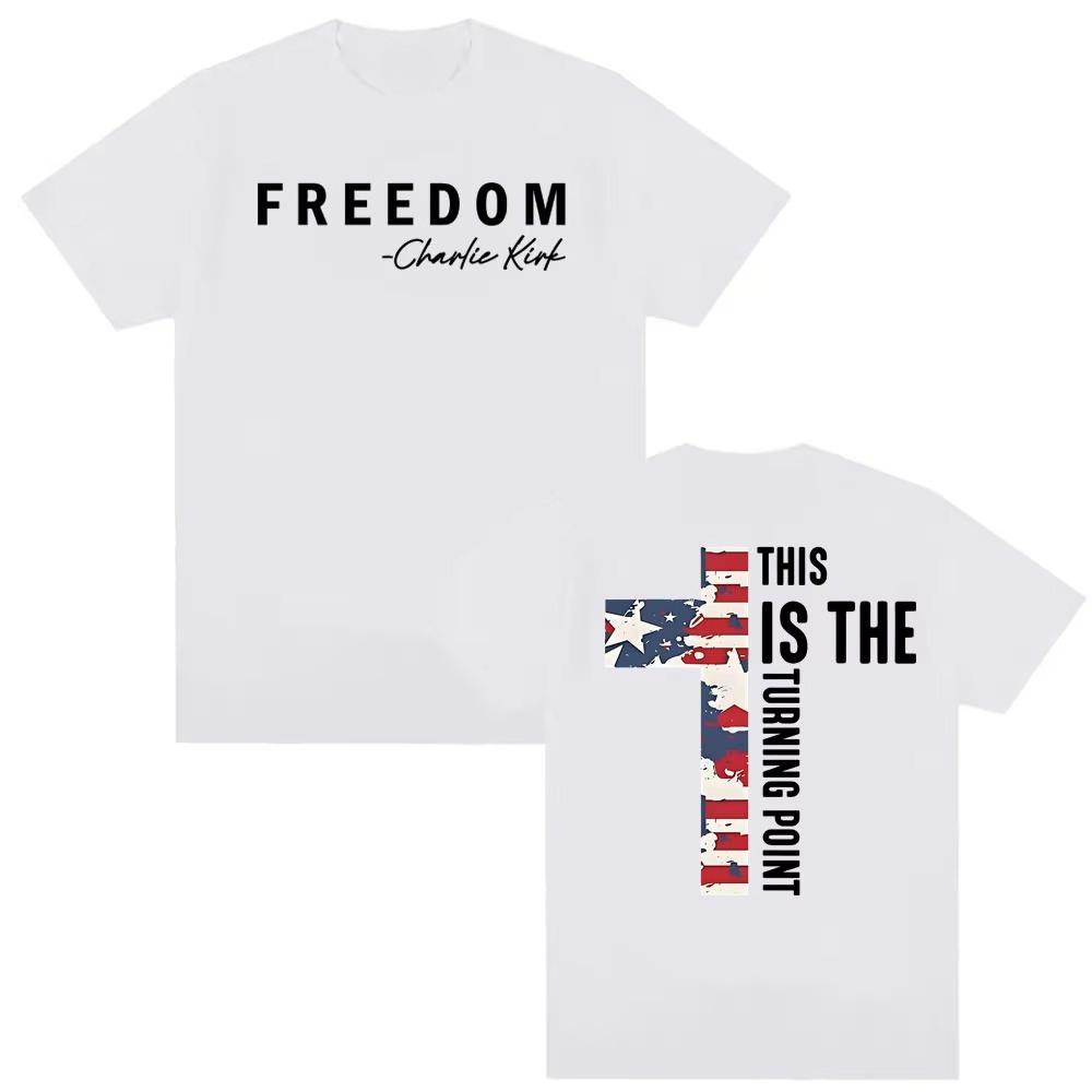 

Bring Back Charlie Kirk Free Graphic Tshirts Unisex 2026 Summer Short Sleeve Fashion Tee Luxury Casual Vintage Retro Tops S