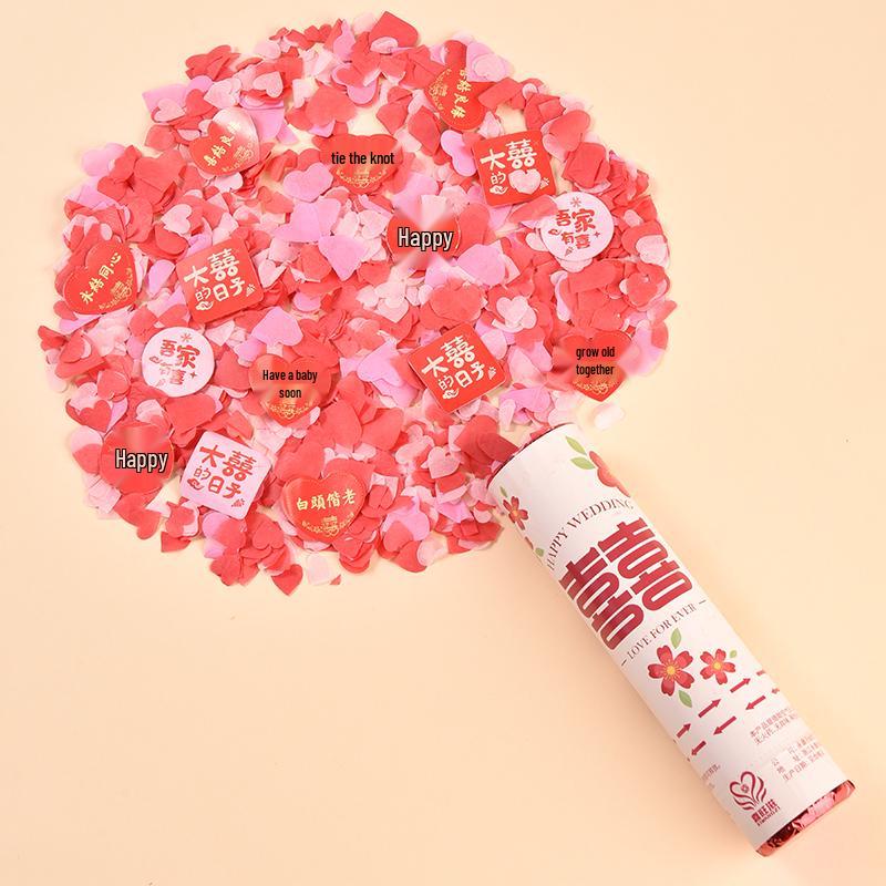 Handheld Wedding Confetti Cannon: Ideal for Bridal Games & Photos