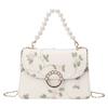PU Handbags Pearl Clutch Bag New Shoulder Crossbody Bag  Women
