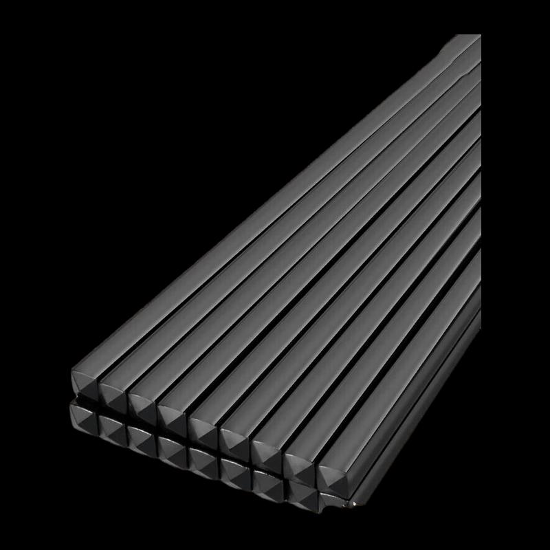 NHZHIW Black Alloy Chopsticks