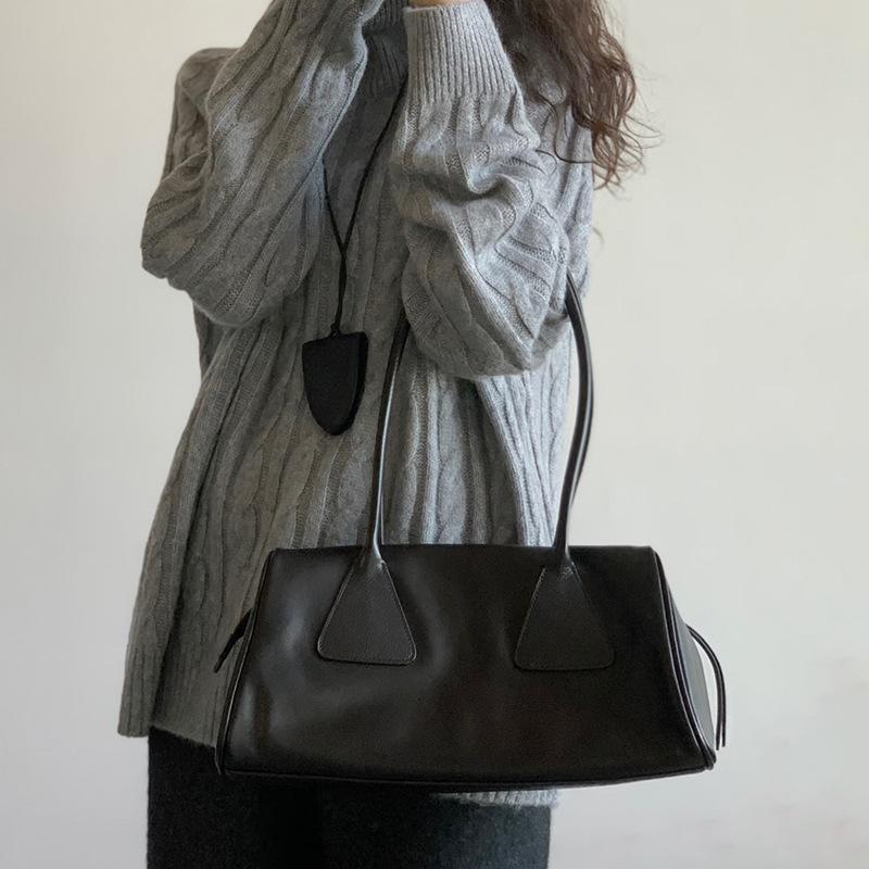 Borsa Sottobraccio in Pelle di Nicchia da Donna in Pelle di Mucca BD Bag Borsa da Lavoro a Mano Senso Premium Monospalla Tracolla Borsa a Cuscino