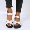 Neue Damen Gladiator Sandalen Frau Sommer Mode Plateau Sandalen Schnallenriemen Freizeitschuhe Damen Übergröße Sandalen Europa