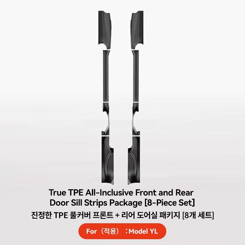 YZ For Tesla Model YL A-B Pillar Protection Board Front & Rear Threshold Guard Anti-Scratch 8PCS Anti-kick Guard Panel