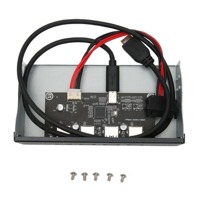 USB 3.2 Front Panel Hub 5.25in 4 Ports 10Gbps Stable Plug and Play Optical Drive Front Panel for Desktop Motherboard