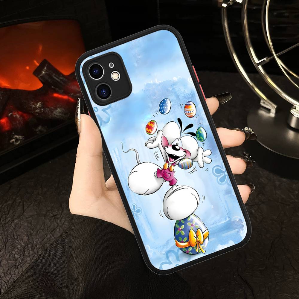 

Cartoon D-Diddl For IPhone 16 15 14 Plus 13 12 11 Pro Max X XS MAX Translucent Matte Shockproof Cover iphone 12