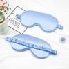 Double-Sided Imitation Silk Eye Mask - Light-Blocking, Breathable, Elastic Unisex Sleep Mask with Scrunchie.