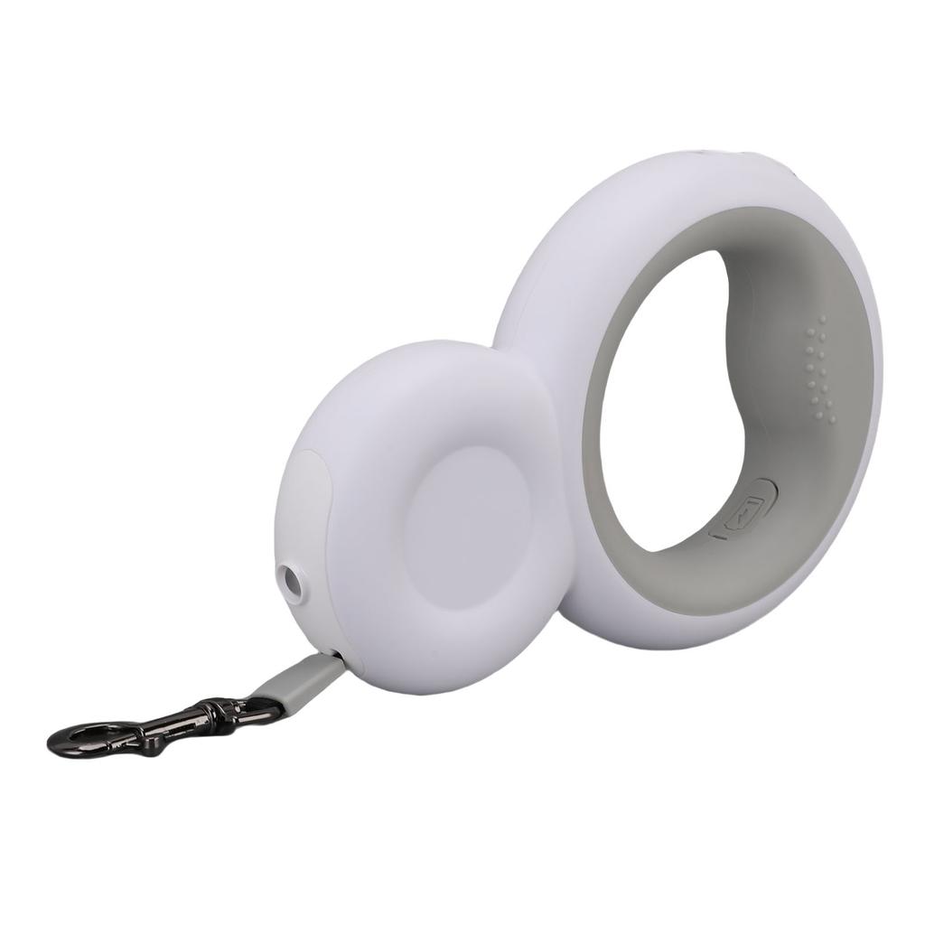 Retractable Dog Leash Built In Poop Bag Holder with LED Light Pet Walking Leash for Medium Dogs Up