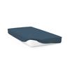 57 Thread Cotton Fitted Sheet 140x200 Cm UNI Duck Blue, by Soleil D'ocre