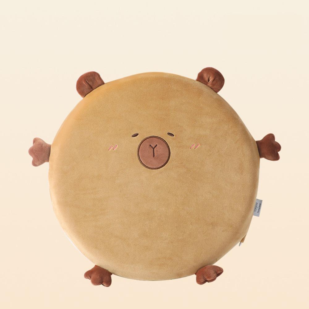 Cute Cartoon Capybara U-shaped Pillow Soft Travel Neck Support Pillow Eye Mask Pillow 2 In 1 Office Chair Cushions