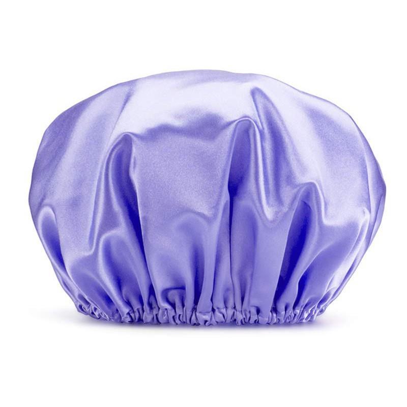 Reusable Shower Cap Daily Use Night Sleep Bath Women’s Hair Care Accessories Double Layer Bath Shower Hair Cover