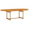 Garden Dining Set 9 pcs Brown Solid Acacia Wood