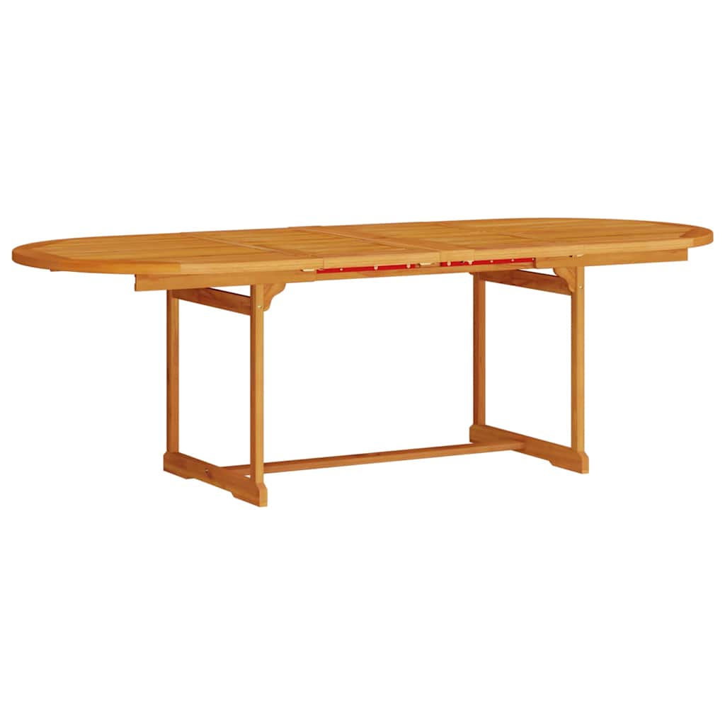 Garden Dining Set 9 pcs Brown Solid Acacia Wood