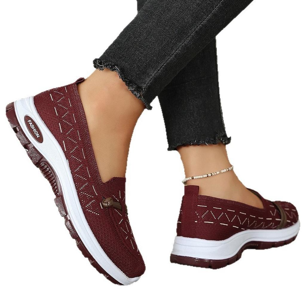 Damskie siatkowe buty z miękką podeszwą antypoślizgową, płaskie oddychające buty na płaskim obcasie, codzienne wszechstronne niskie buty