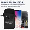 kwmobile Smartphone Shoulder Bag XL Fits Neoprene Neck Strap Protective Case with Touch My Design - 6.7/6.8" - "Don't Phone"