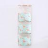 Cotton Linen Hanging Storage Bag With Multilayer Design For Living Room Organization