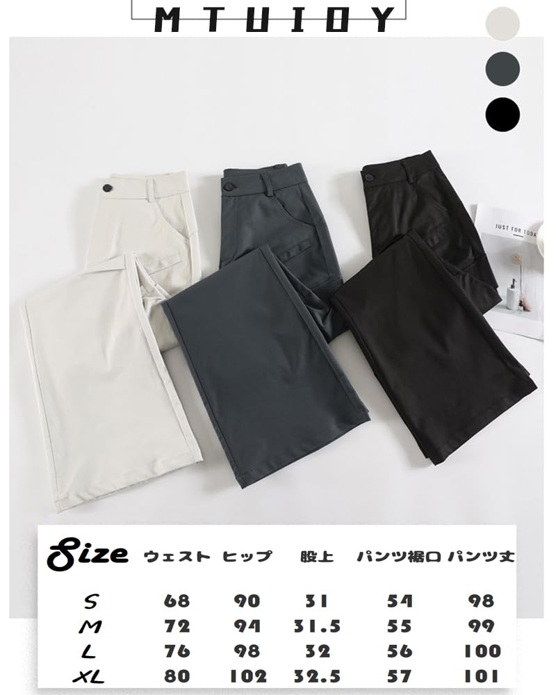 MTUIOY Cargo Street High Fall Gray XL Women's Pants, Flared, Style, Casual, Stretch, Lightweight, Waist, Spring, Summer, - -