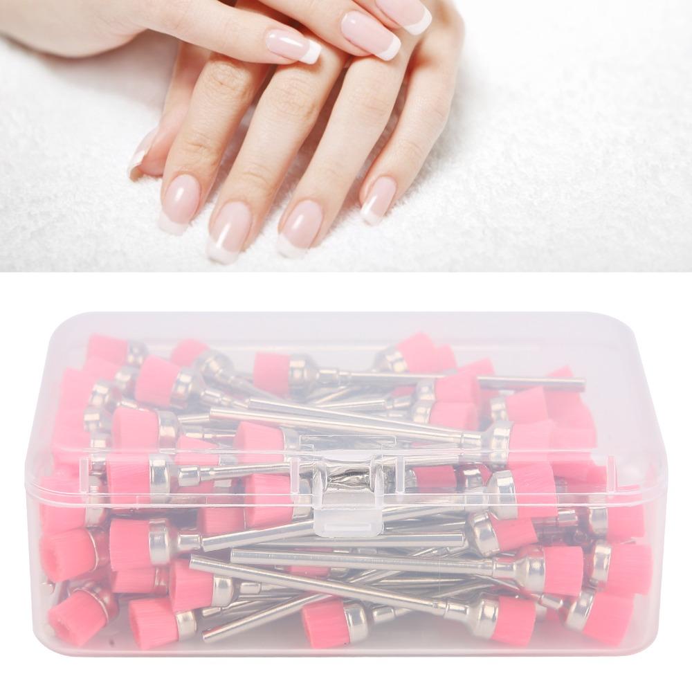 100pcs Gap Cleaning Stainless Steel Nail Dust Cleaner Brush Home Use