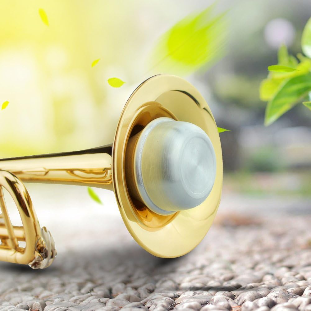 VGEBY Trumpet Mute, Straight Practice Mute for Trumpet Jazz Music Denis Wich Sordina Estante para Trompeta