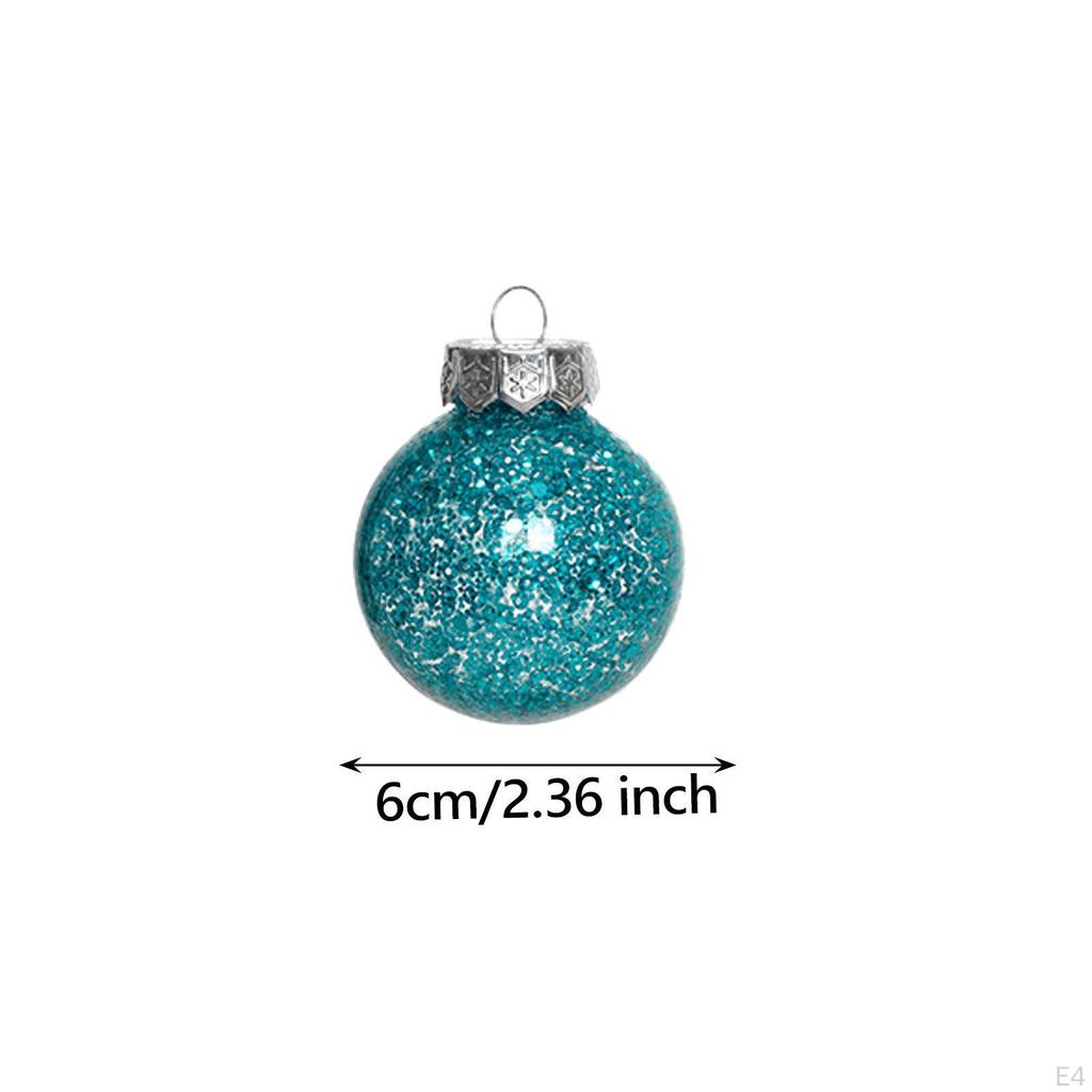 30 Pieces Christmas Tree Ball Ornament Xmas Decorative Bauble Small Pendant for Wedding Holiday
