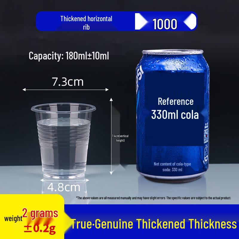 Thickened Disposable Striped Plastic Airline Cups