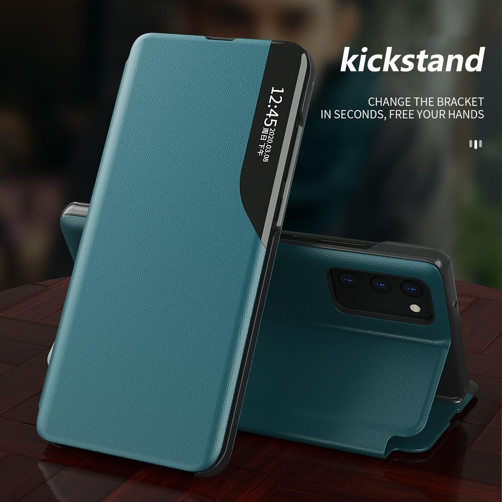 Intelligentes Flip-Case für Samsung Galaxy S25 S24 S23 Ultra S22 Plus Ständer Lederhülle für Samsung A16 A26 A36 A56 A06 A15 A55
