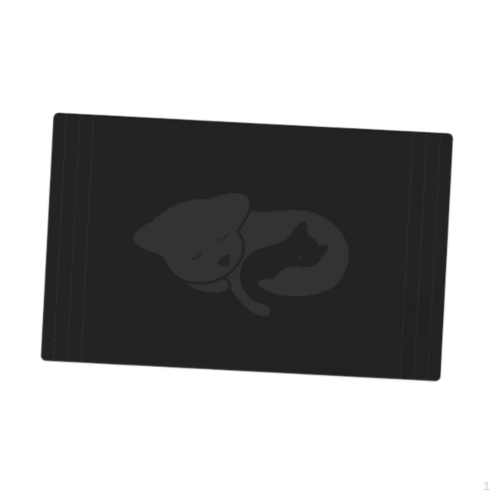 

Коврик для кормления собак и кошек, впитывающий, не оставляет пятен, моющийся, подставка для посуды и принадлежностей для домашних животных чёрный