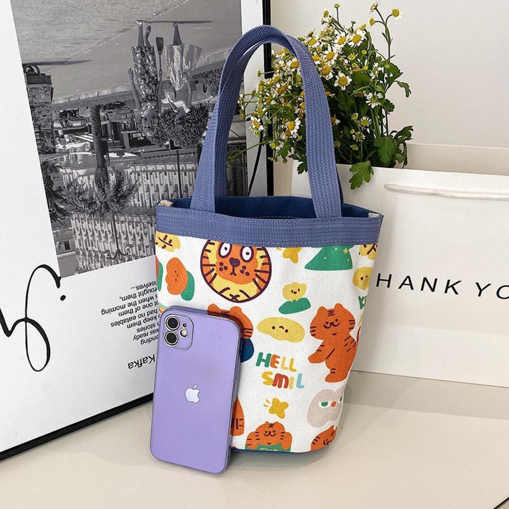 2023 Women's Canvas Handbag: Cute Lunch Box & School/Work Tote