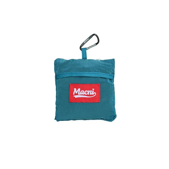 GRAPHIC PACKABLE SHOULDER BAG AQUA