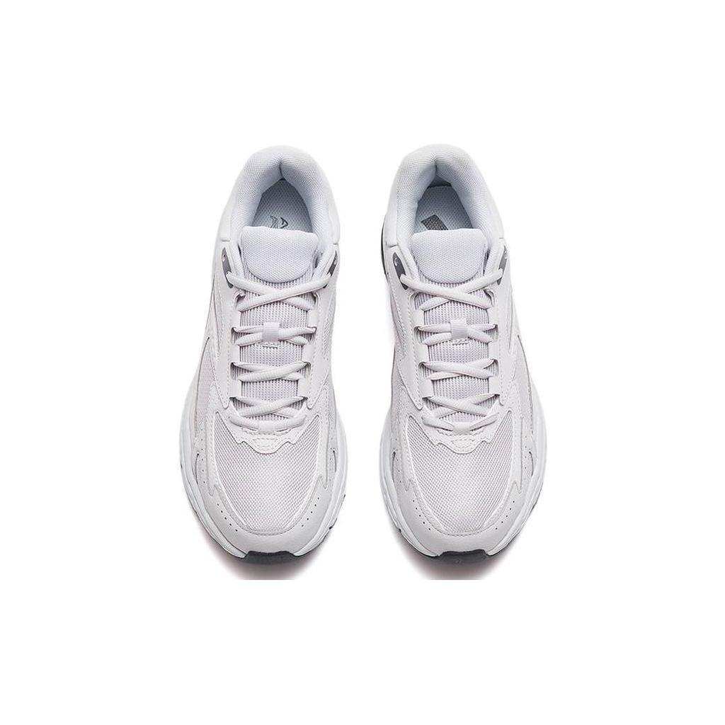 Anta Cushioning Slip Resistant Abrasion Resistant Low Top Running Shoes Men's White 112245595-3