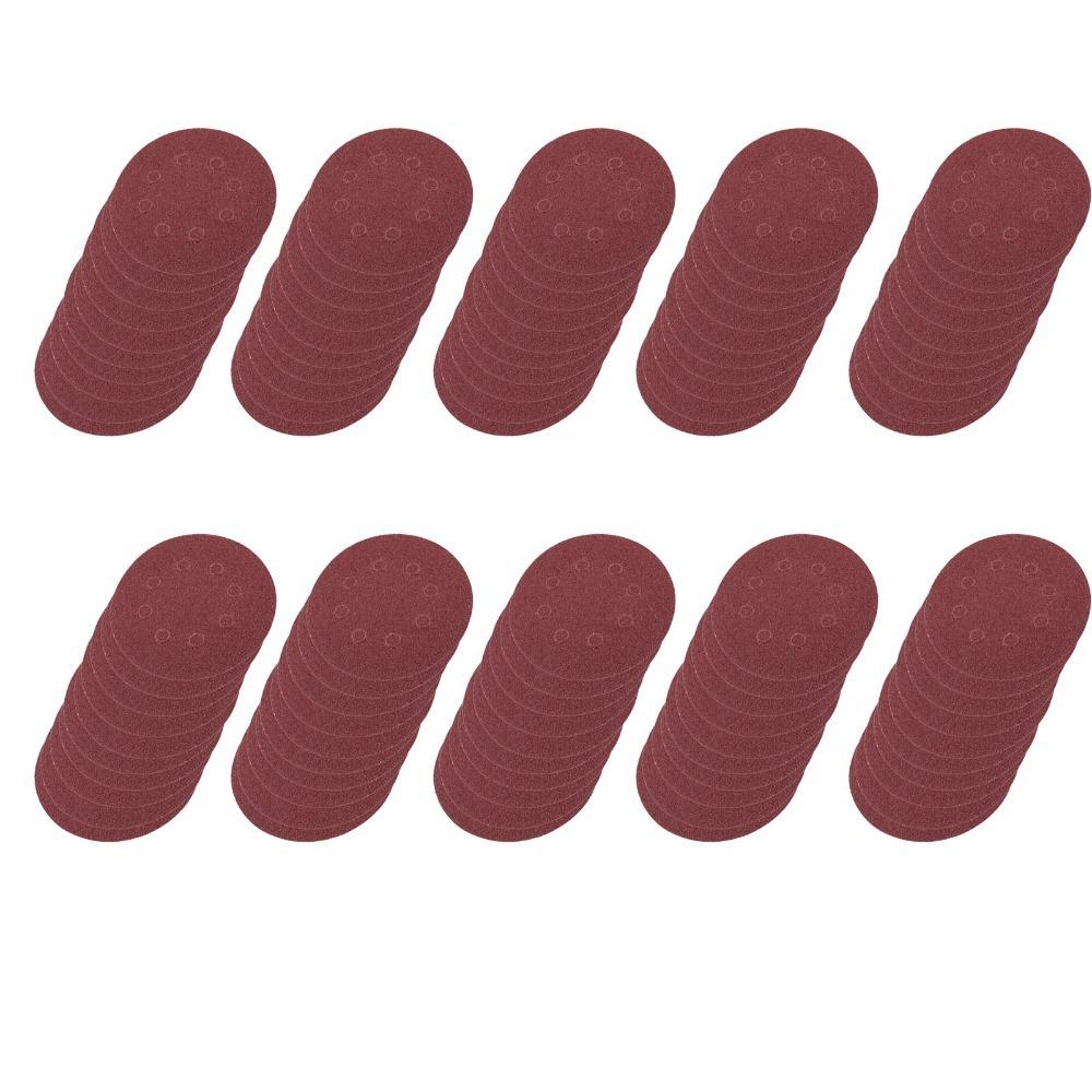 100pcs 8 Holes Dust Extraction Polishing Sandpaper Discs Sandpaper Sheet  Automotive Finishing
