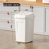 Extra Large Household Trash Bin with Lid for Kitchen, Bathroom, Hotel, or Outdoor Use