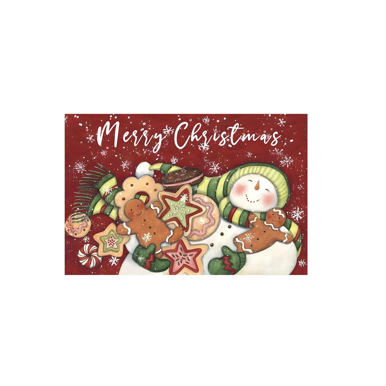 

Рождественские подставки под тарелки Мультяшные Вечеринка Изоляция Обеденный стол Рождественская атмосфера Подставки под тарелки One Size