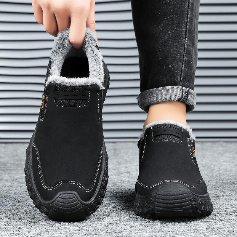 Men's Snow Boots Casual Thickened Warm Non Slip Cotton Boots Winter Men's Shoes