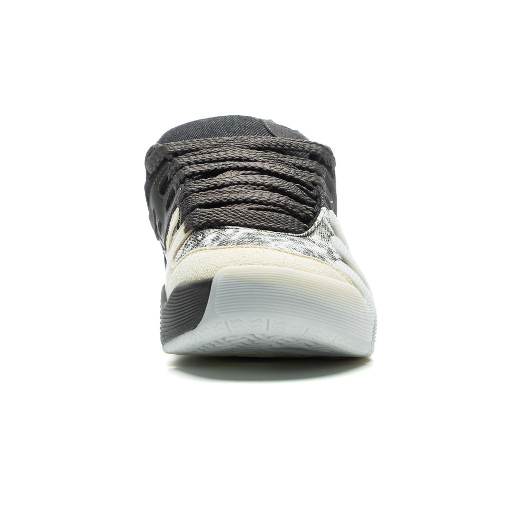 Li Ning Pleasures Skateboard Series Trendy Sports Durable Non-Slip Low-Top Skate Shoes Unisex Sneakers Black Gray Beige AEPU085-2